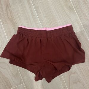 Fabletics Burgundy Shorts